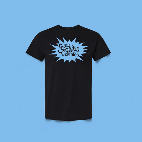 T-shirt Les Secrétaires Volantes Solange bleu