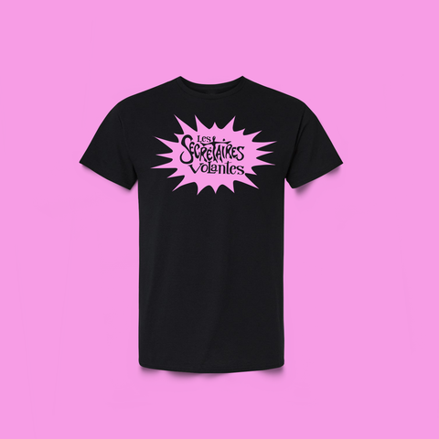 T-shirt Les Secrétaires Volantes Solange rose